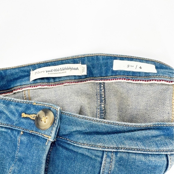 Anthropologie Pilcro & the letterpress Button Front Denim Pencil Midi - Picture 6 of 9